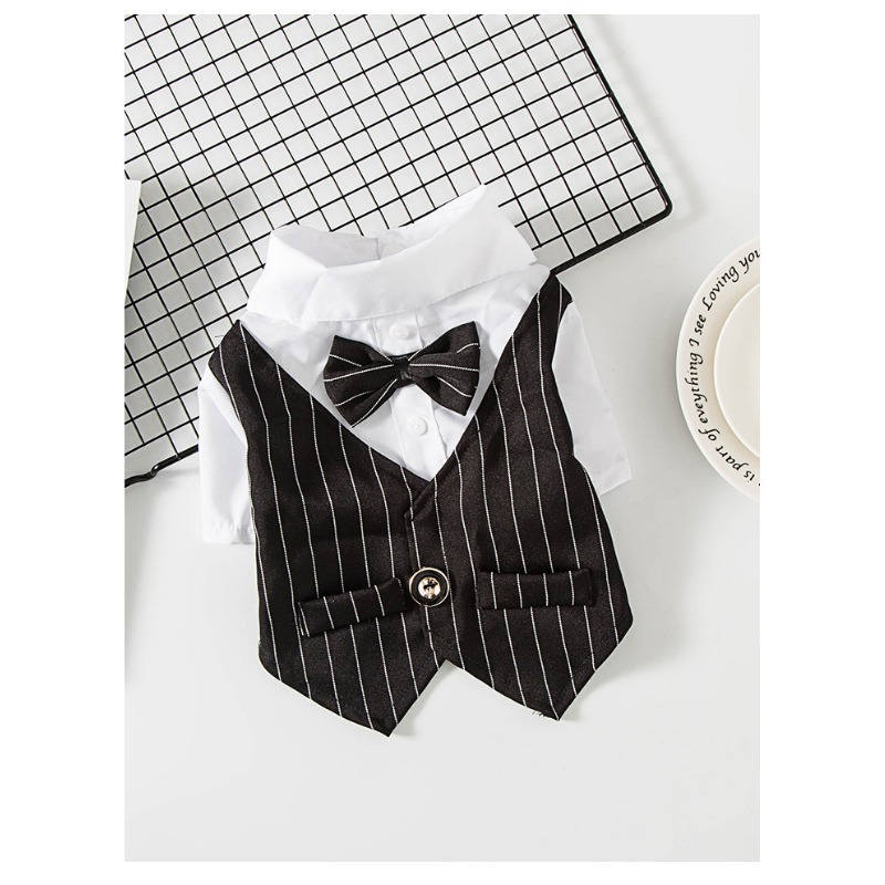 Formal Wedding Tuxedo Suit with Bow Tie for Dogs