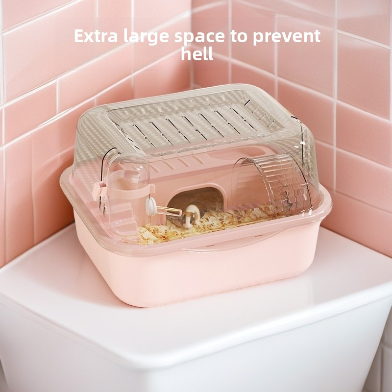 Large Acrylic Hamster Cage with Luxury Accessories