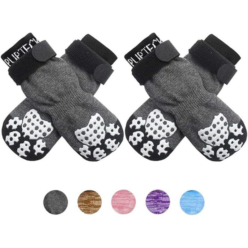 Christmas Themed Dog Socks with Non-Slip