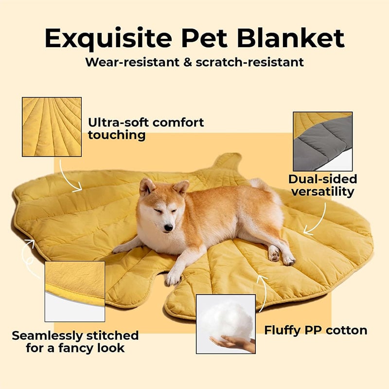 Children's Leaf Design Pet Play Mat