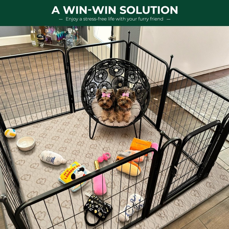 Rust-Proof Iron Pet Fence for Cats and Dogs