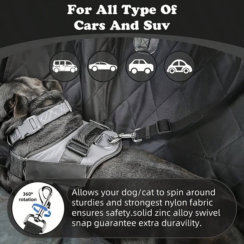 Foldable Nylon Pet Seat Belt for Small Dog Car Safety