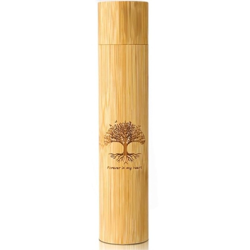 Modern Bamboo Pet Cremation Urn for Dogs and Cats