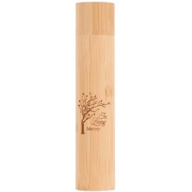 Modern Bamboo Pet Cremation Urn for Dogs and Cats