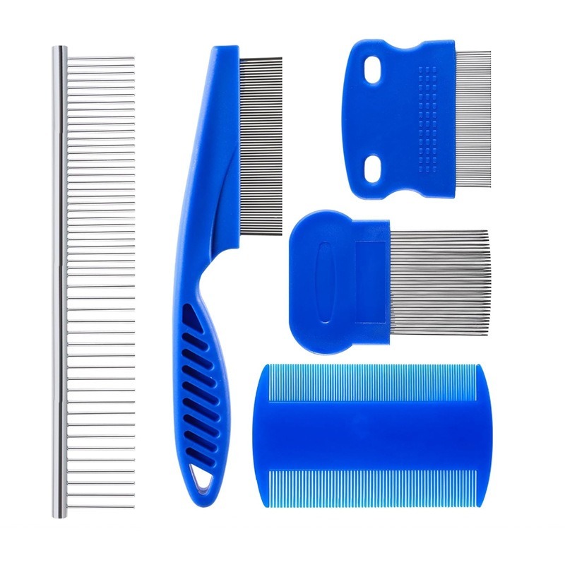 Pet Comb Set for Removing Lice and Hair Knots