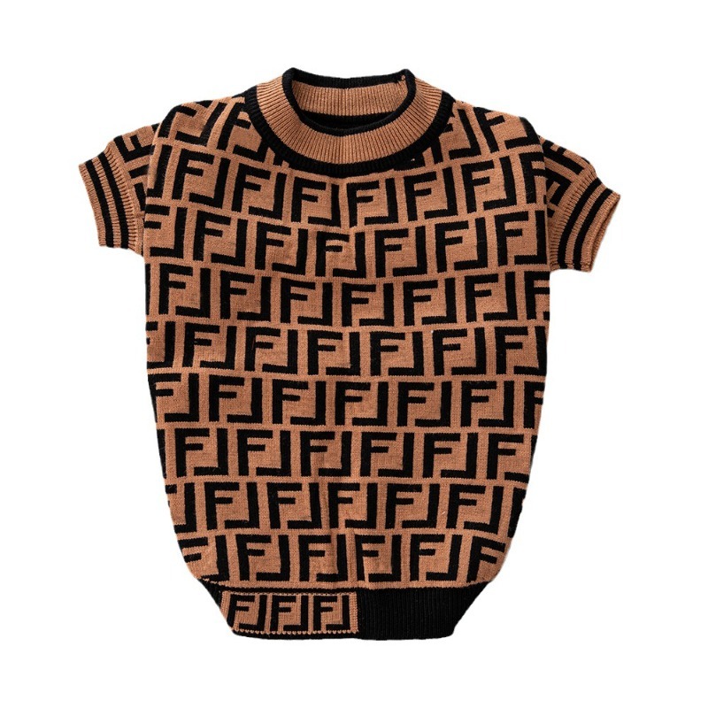 Letter Pattern Knitting Wool Warm Dog Sweater