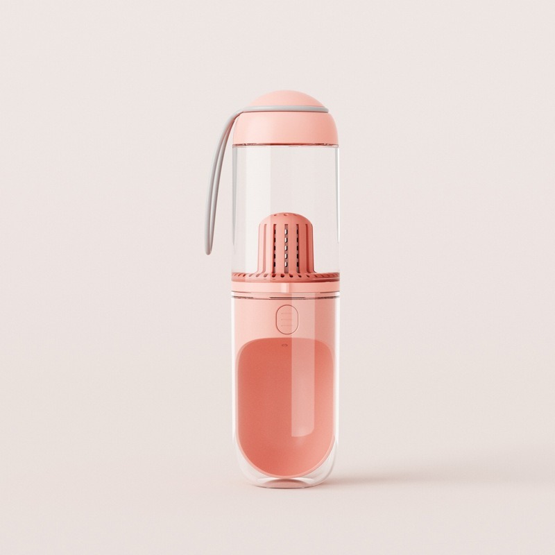 Pet Travel Water Bottle with Independent Water Port