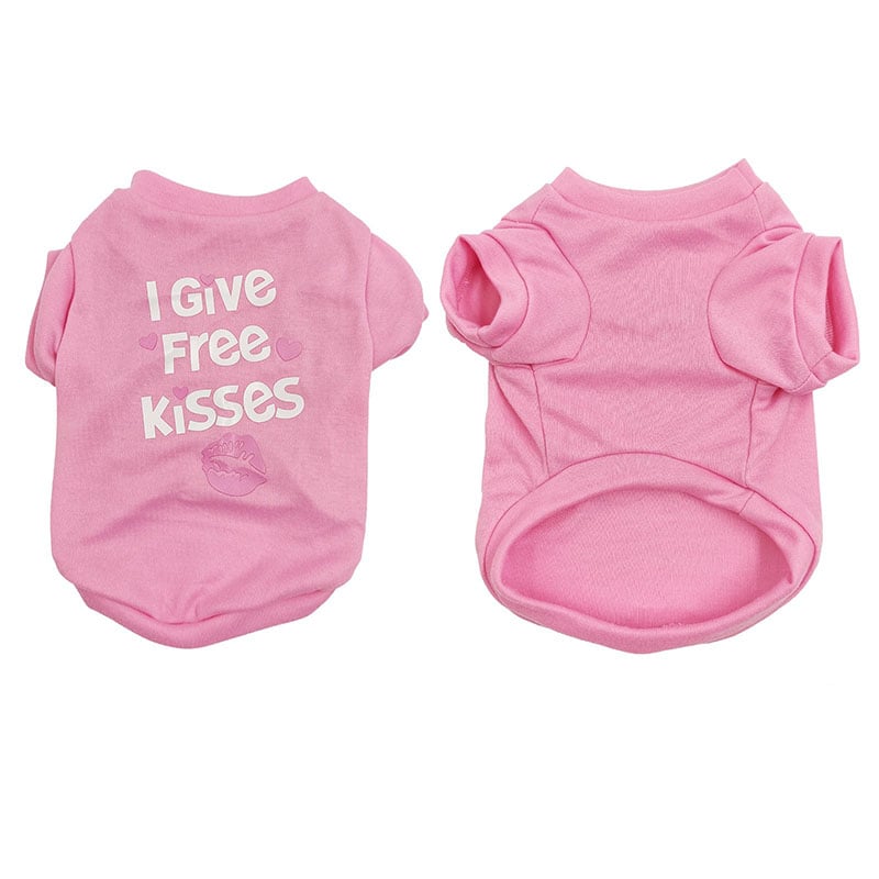 Cotton Dog Vest with English Print
