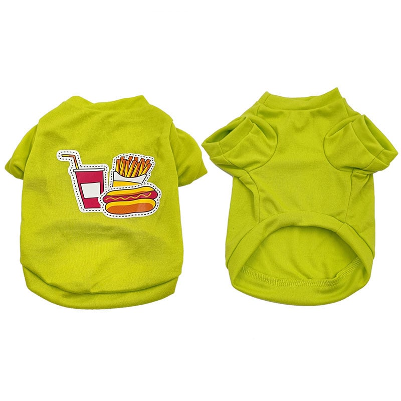 Cotton Dog Vest with English Print