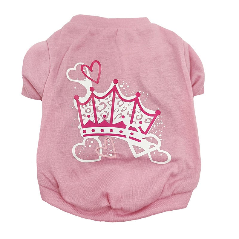 Cotton Dog Vest with English Print