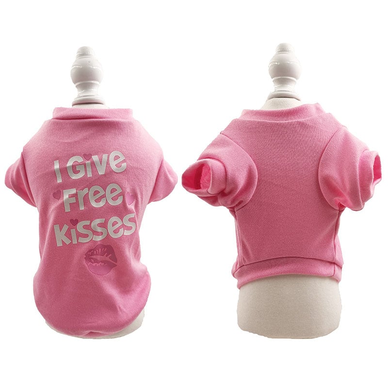 Cotton Dog Vest with English Print