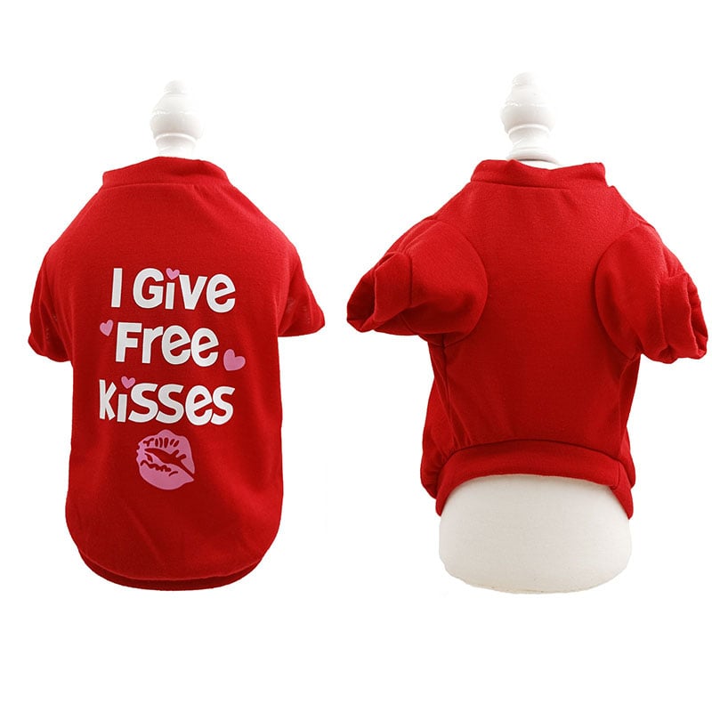 Cotton Dog Vest with English Print