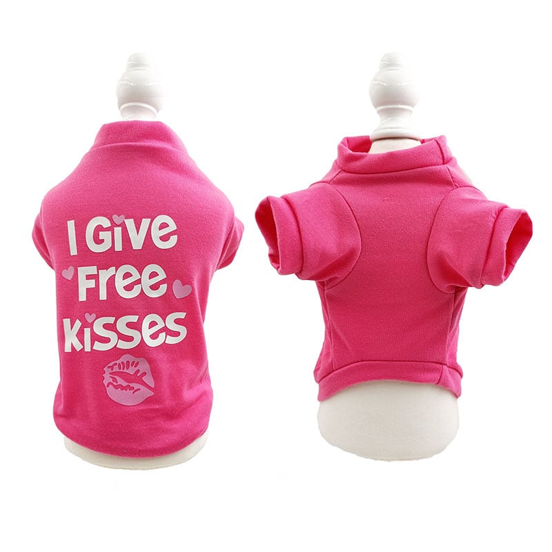 Cotton Dog Vest with English Print