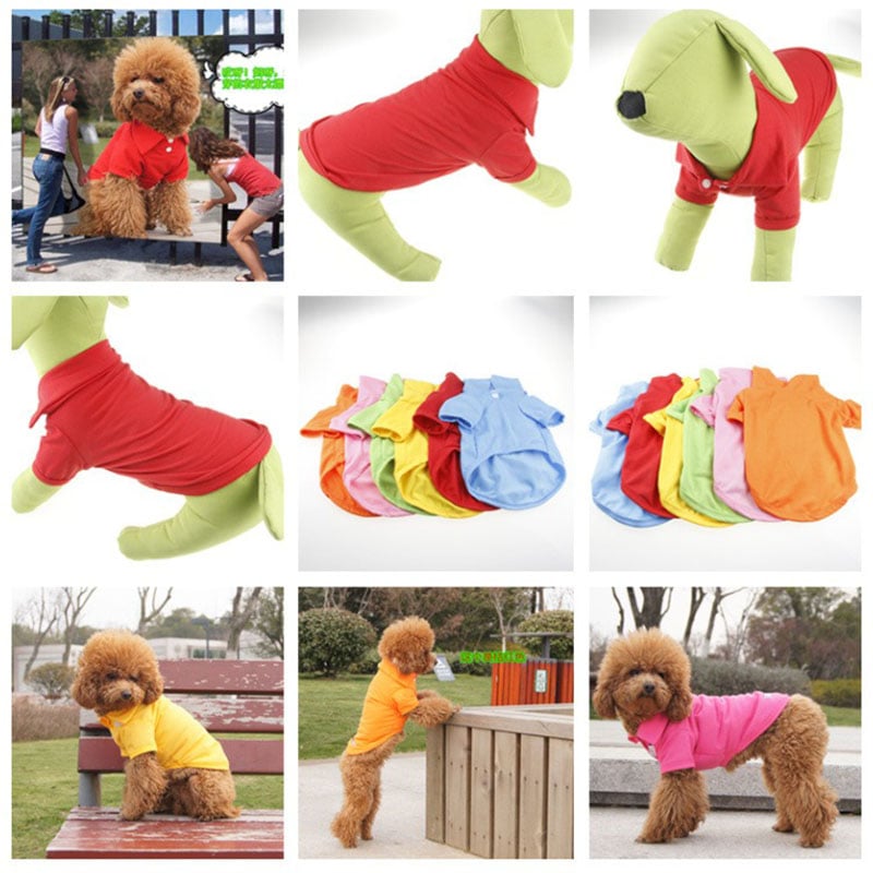 2025 Dog Polo Shirt Multicolor Soft