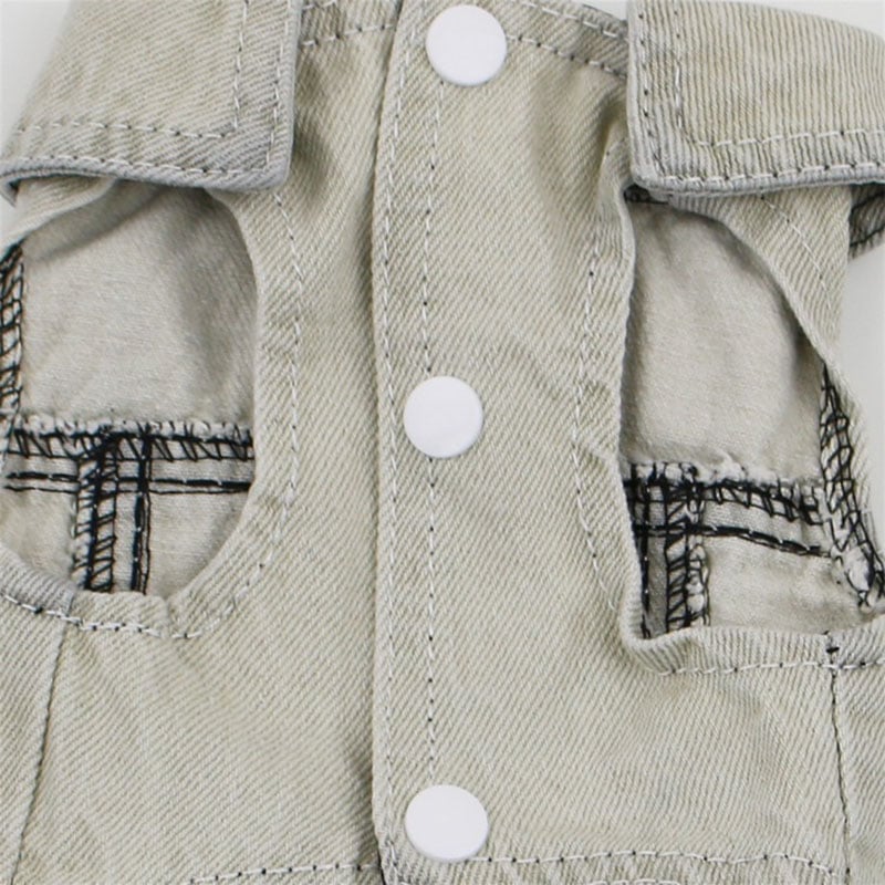 Pet Denim Vest for Small Dogs
