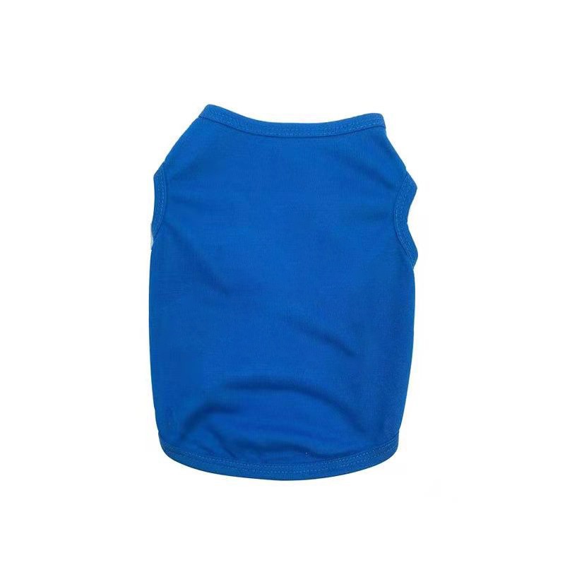Cotton Dog Vest Solid Color Summer Clothes