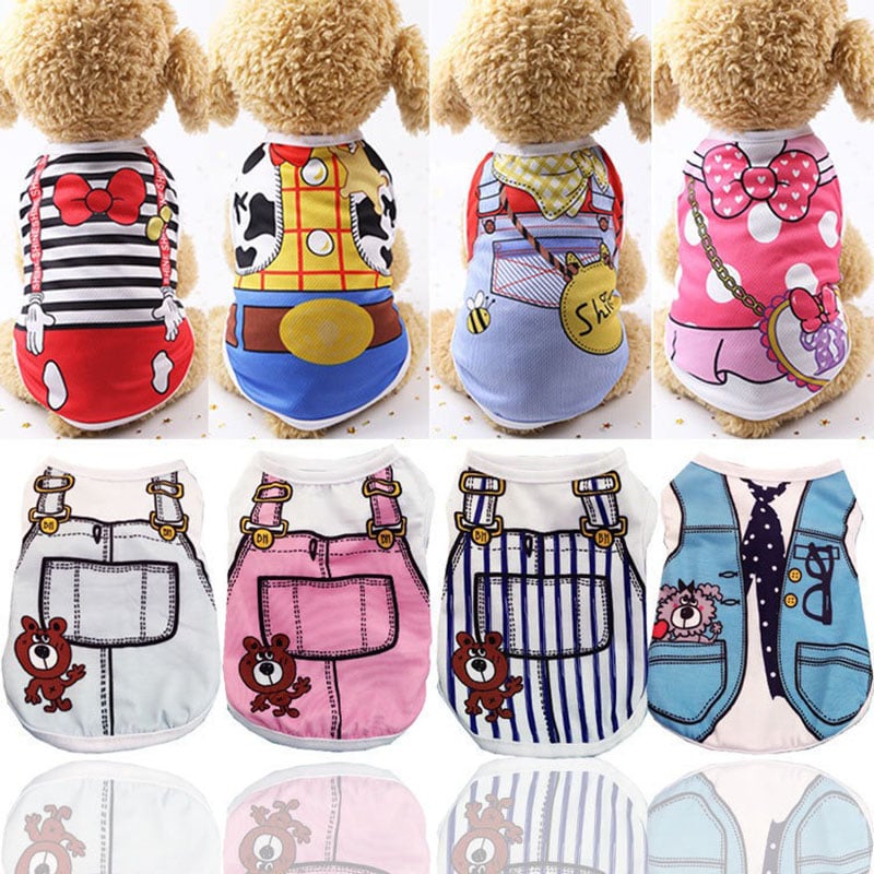 Mesh Dog Vest Faux Harness Design