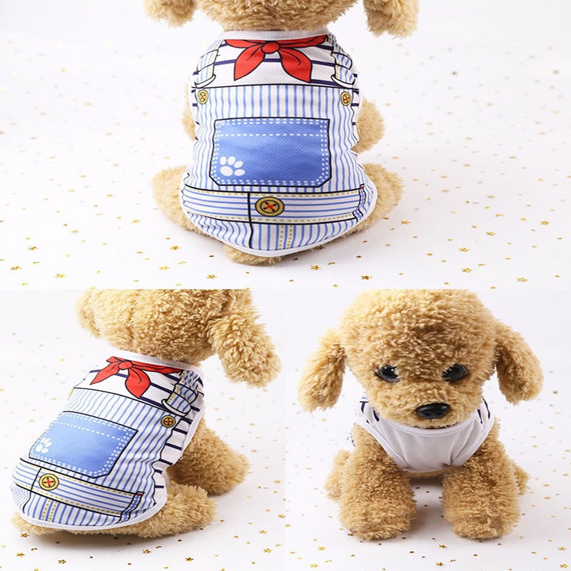 Mesh Dog Vest Faux Harness Design