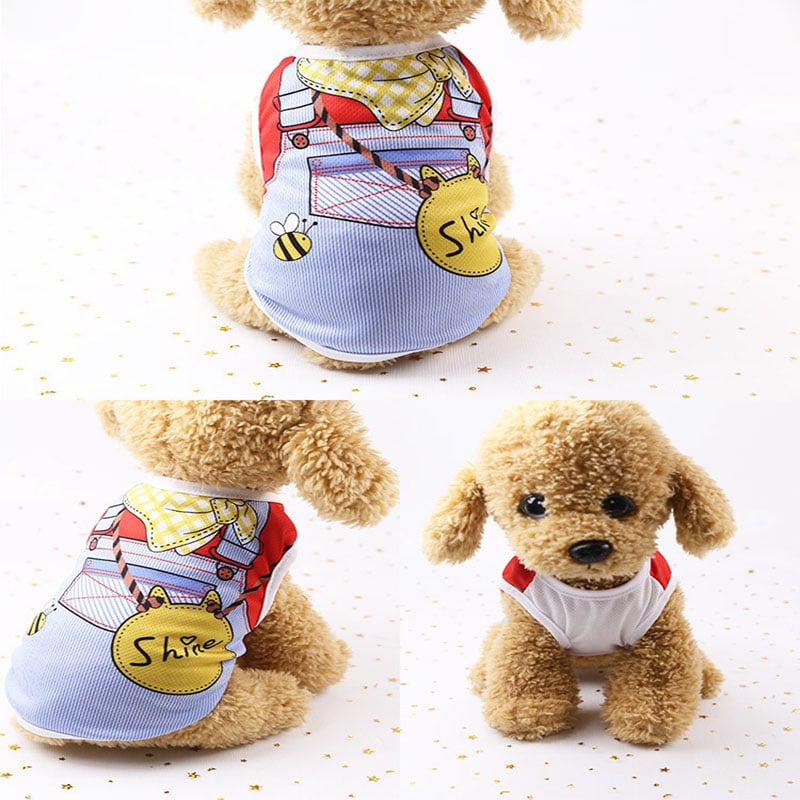 Mesh Dog Vest Faux Harness Design