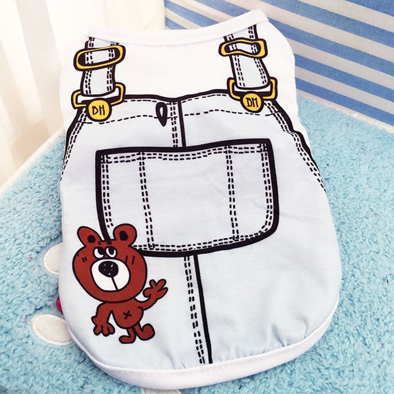 Mesh Dog Vest Faux Harness Design