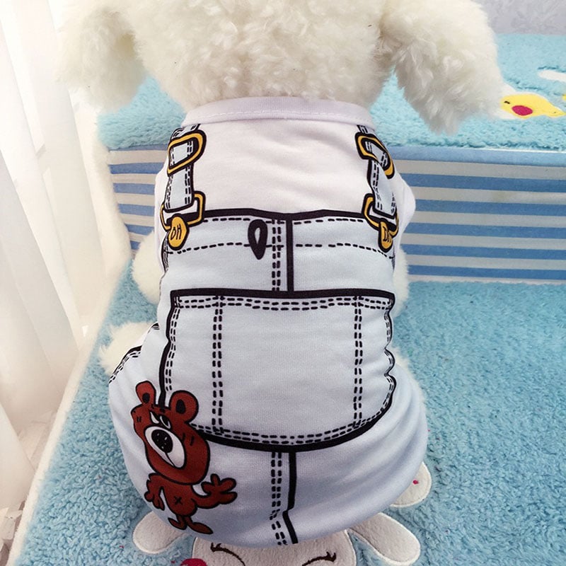 Mesh Dog Vest Faux Harness Design