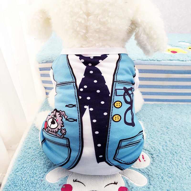 Mesh Dog Vest Faux Harness Design