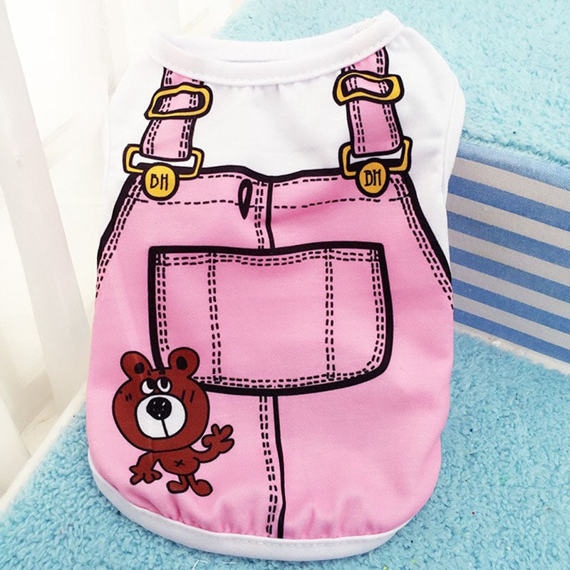 Mesh Dog Vest Faux Harness Design