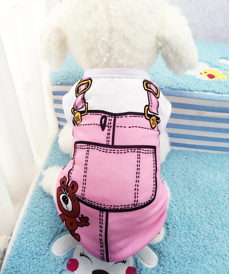 Mesh Dog Vest Faux Harness Design