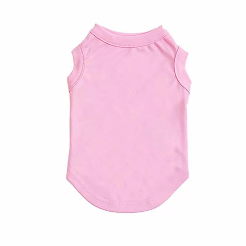 Cotton Dog Vest Solid Color Summer Clothes
