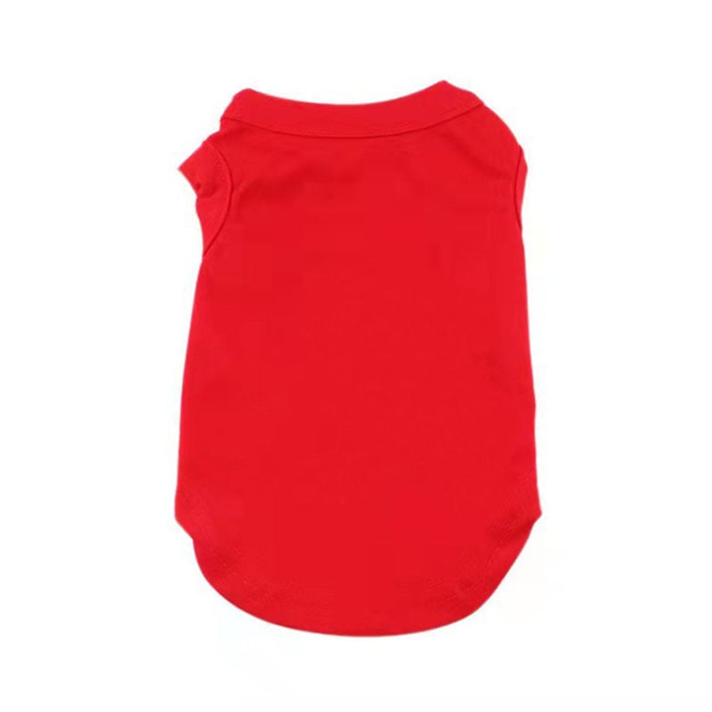 Cotton Dog Vest Solid Color Summer Clothes