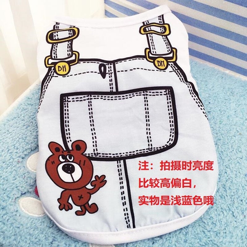 Mesh Dog Vest Faux Harness Design