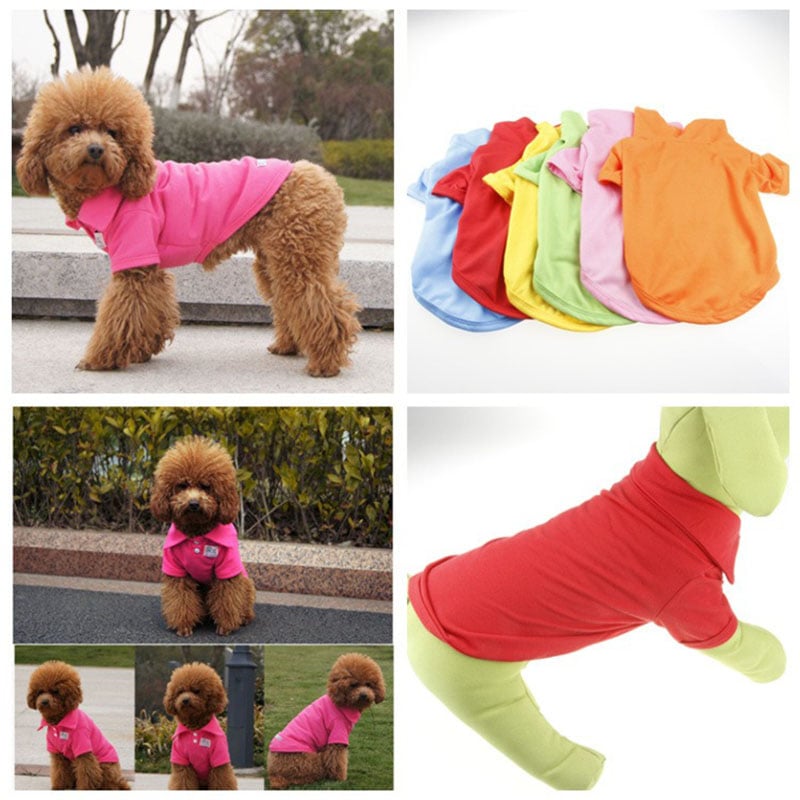 2025 Dog Polo Shirt Multicolor Soft