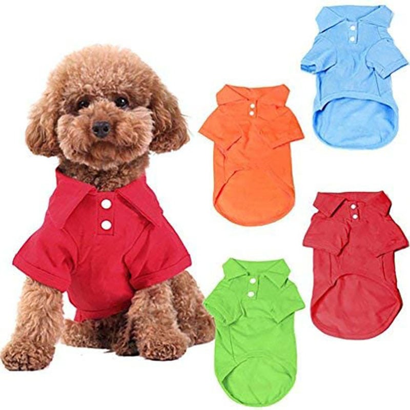 2025 Dog Polo Shirt Multicolor Soft