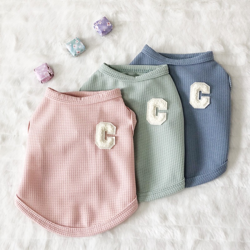 Waffle Dog Vest Spring Autumn Clothes