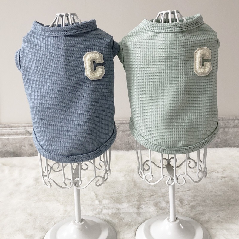 Waffle Dog Vest Spring Autumn Clothes