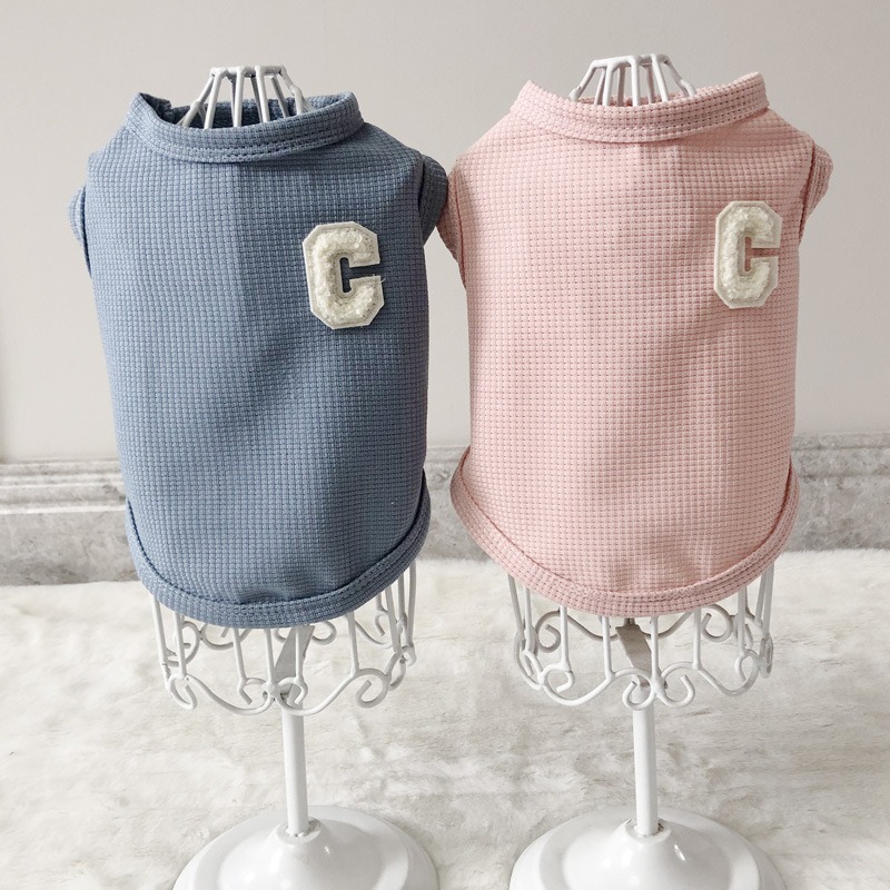 Waffle Dog Vest Spring Autumn Clothes