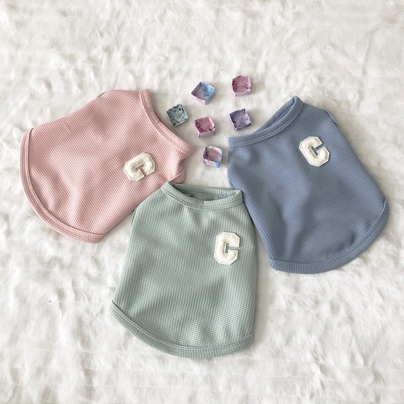 Waffle Dog Vest Spring Autumn Clothes