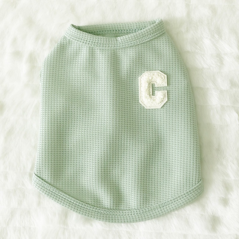 Waffle Dog Vest Spring Autumn Clothes