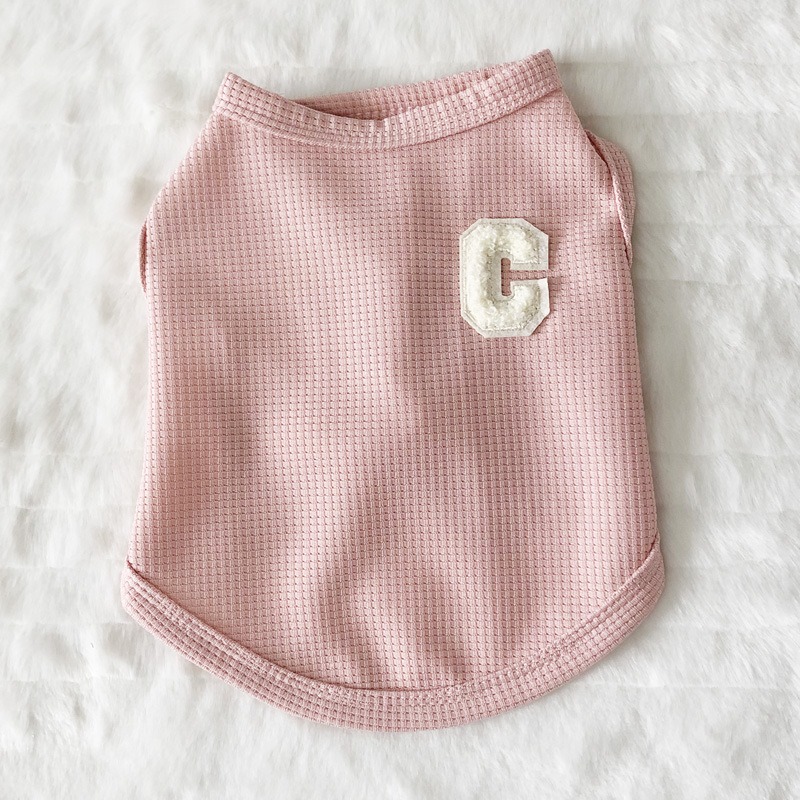 Waffle Dog Vest Spring Autumn Clothes