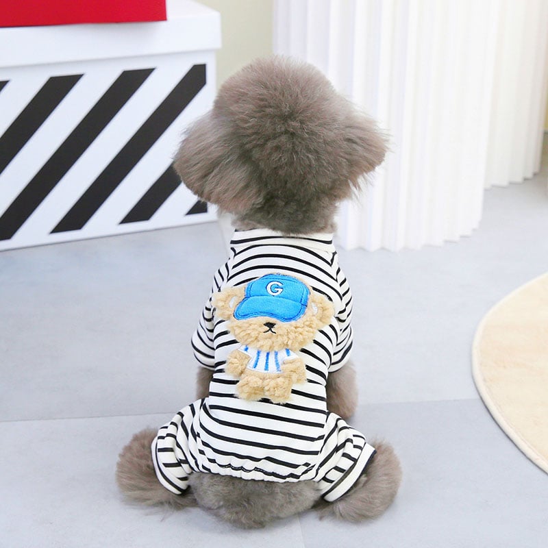 2025 Striped Dog T-Shirt Sleeveless