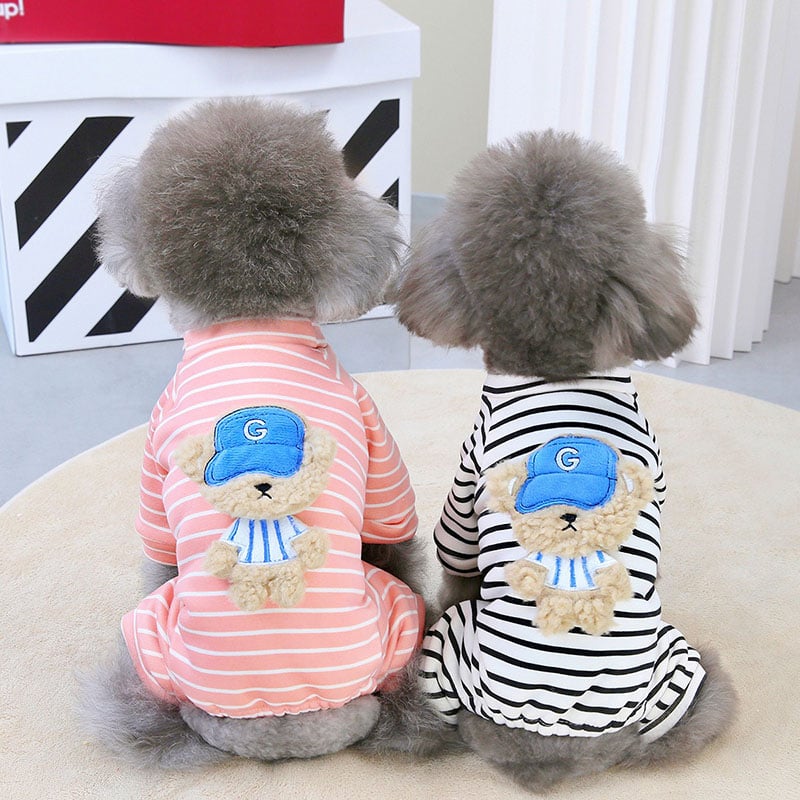 2025 Striped Dog T-Shirt Sleeveless