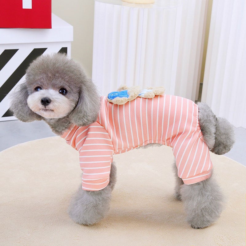 2025 Striped Dog T-Shirt Sleeveless