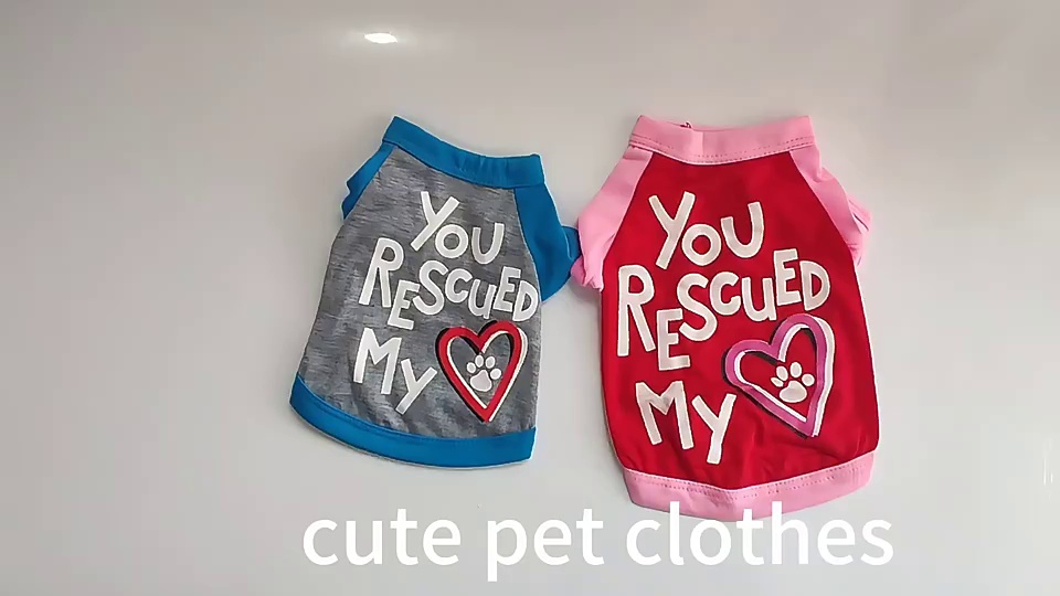 Summer Dog T-Shirt Cute Pet Clothes