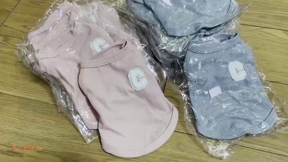 Waffle Dog Vest Spring Autumn Clothes