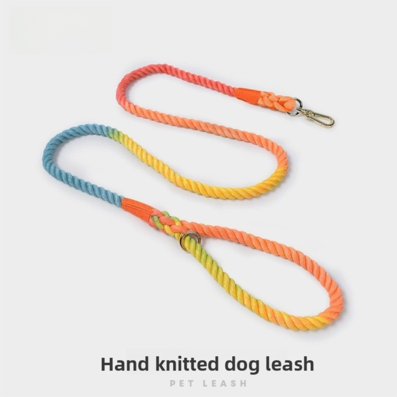 Colorful Woven Cotton Dog Leash
