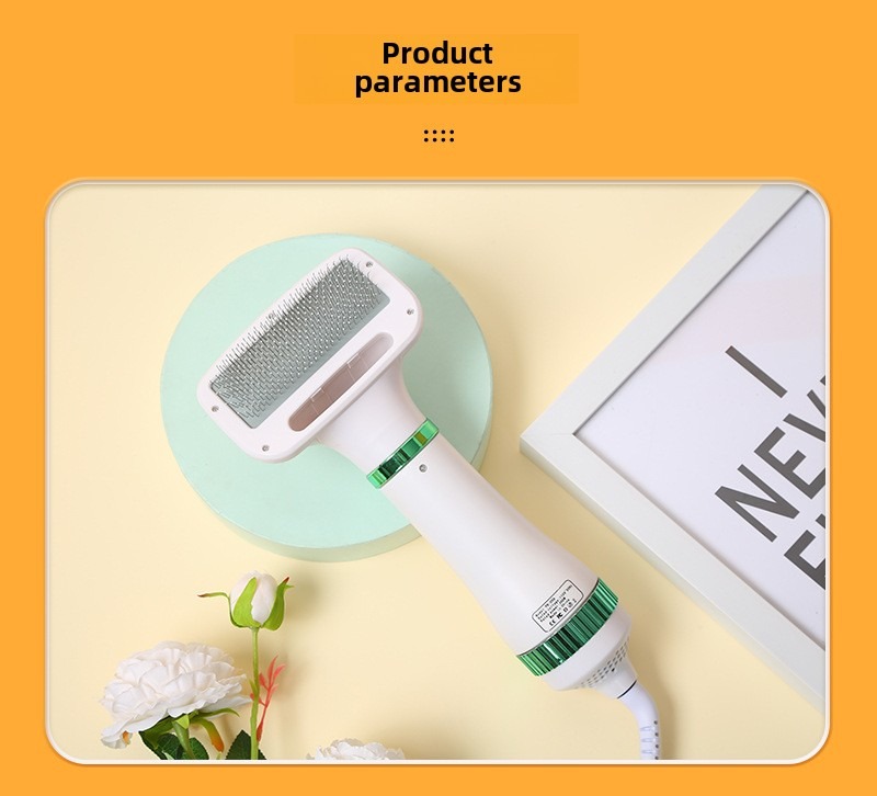Pet Hair Dryer 2 in 1 Grooming Brush Portable