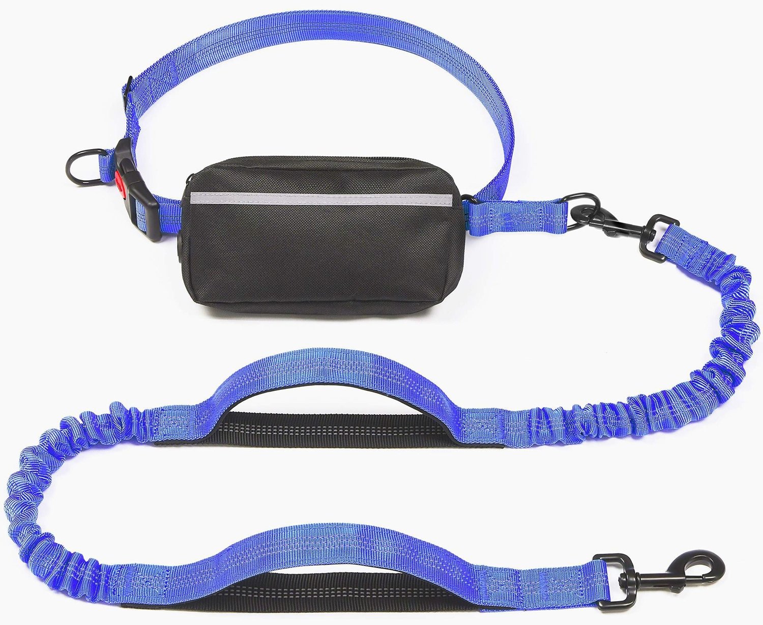Nylon Hands-Free Dog Running Leash with Bell