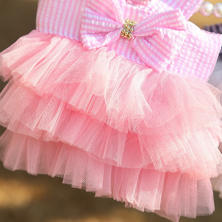 Luxury Female Dog Apparel Princess Dress