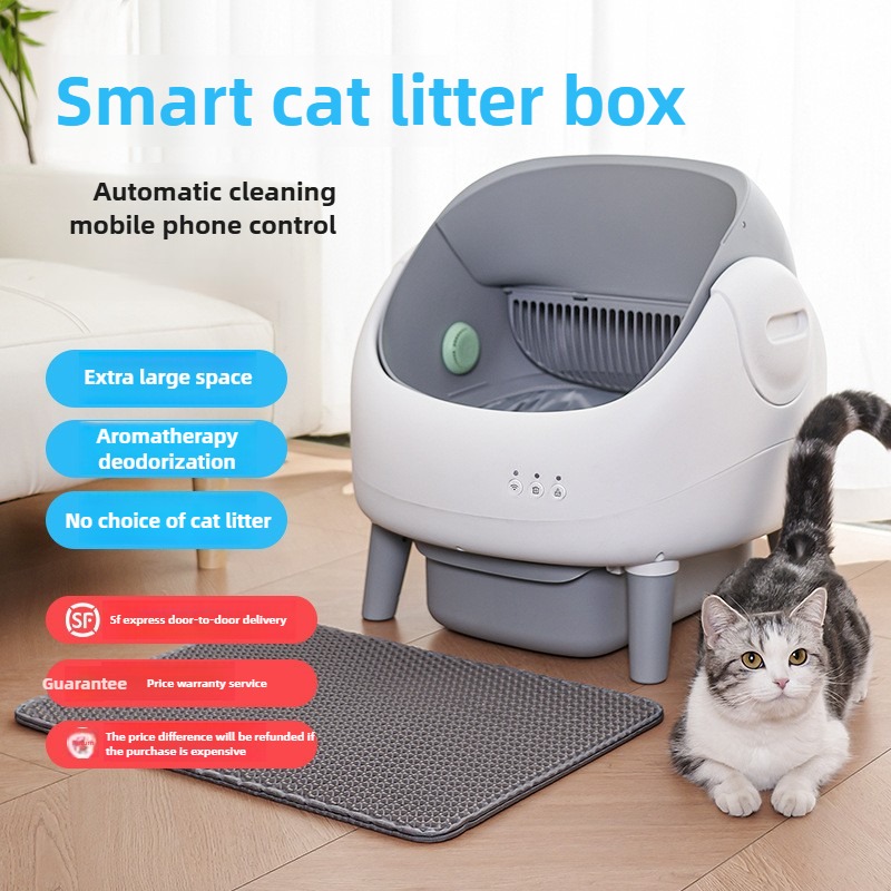 Cat Litter Box Top Opening Automatic Plastic