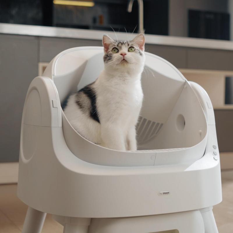 Cat Litter Box Top Opening Automatic Plastic